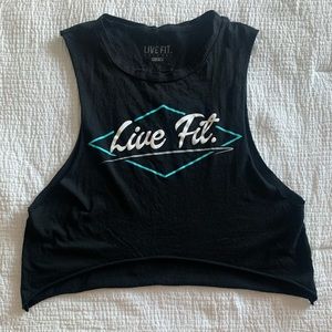 Live Fit Workout Cropped Tank Top
